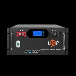 Акумулятор LP LiFePO4 51,2V - 120 Ah 6000 Wh (Smart BMS 100A) з LCD RM AB RS485/CAN
