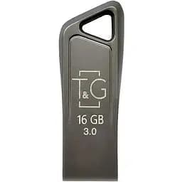 Флеш накопитель USB 16Gb T&G Metal TG114 серебристый USB 3.0 (TG114BK-16G3.0)