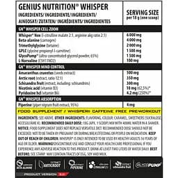 Передтренік Genius Nutrition Whisper 2.0 Lemon Iced Tea 400 г - мініатюра 2