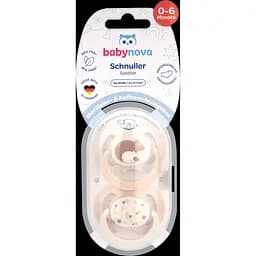 Пустушка плоска Baby-Nova з малюнком і кільцем силікон 2 шт. (3962315) - мініатюра 3