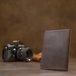 Шкіряна обкладинка для документів GRANDE PELLE 10х13,5х0,5 см acs0018505 - мініатюра 7