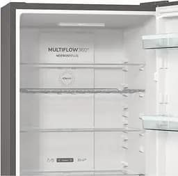 Холодильник Gorenje з нижньою морозильною камерою Висота - 200см глибина - 70 см. 347(109) л А++ NF Дисплей 10 кг 24 години Інвертор нержавіюча сталь (NRK720EAXL4) - мініатюра 2