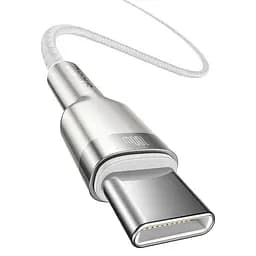 Кабель Baseus Type-C to Type-C Cafule Series Metal Data Cable 1 м 5A 100W PD (CATJK-C02) - мініатюра 2