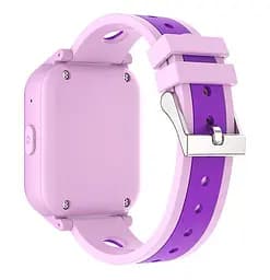 Годинник телефон для дітей Lemfo T8 з GPS відстеженням, SIM-картою, 4G LTE, подвійною камерою, прослушкою, ліхтариком та кнопкою SOS Фіолетовий - мініатюра 2