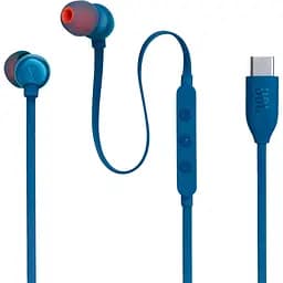 Навушники провідні JBL T310C USB-C (JBLT310CBLU) з мікрофоном сині