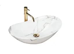 Умывальник Rea Royal 36x60,5 marmo shiny (REA-U8009), Матовая