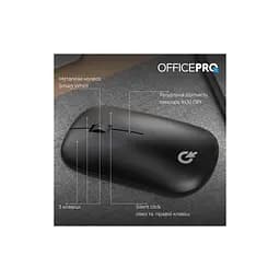 Мишка OfficePro M225B Silent Click Wireless Black (M225B) - мініатюра 6