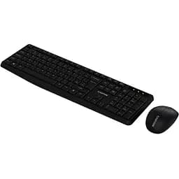 Комплект бездротовий Canyon SET-W01, Black, USB 2.4GHz, клавіатура + миша (CNE-HSETW01) - мініатюра 2