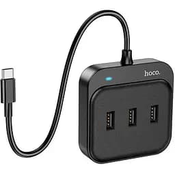 Hub адаптер Hoco Easy 4-in-1 converter HB31 (Type-C to Usb2.0x4) (L=0.2M)