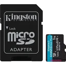 Карта пам'яті Kingston microSDXC Canvas Go! Plus 1TB Class 10 UHS-I U3 V30 A2 + SD адаптер (SDCG4/1TB) (139173)