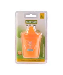 Поїльник Baby Team, 6+ міс., 100 мл, помаранчевий (5000_оранжевый) - мініатюра 4