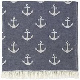 Рушник Lotus Home Pestemal Anchor, 90х160 см, синий (svt-2000022322249)