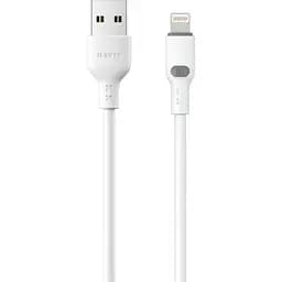 Кабель Havit HV-CB6283 2.4A USB - Lightning 1 м білий (HV-CB6283)