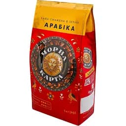 Кава в зернах Чорна Карта Арабiка 1 кг - мініатюра 3