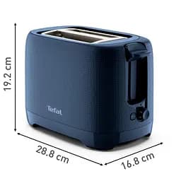 Тостер TEFAL Morning TT2M1410, 2 скибочки, 850 Вт, синій - мініатюра 4