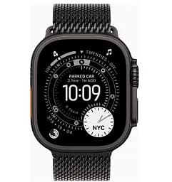 Смарт-годинник Apple Watch Ultra 3 GPS + Cellular 49mm Black Tit. Case w. Black Tit. Milanese Loop - Medium (MF1Q4) - мініатюра 2