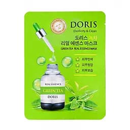 Тканевая маска для лица Jigott Doris Green Tea Real Essence Mask, 25 мл