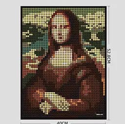 Конструктор мистецтво  архітектура Wange  3D картина Mona Lisa Мона Ліза   для дітей та дорослих 3Д 3262 деталі - мініатюра 3