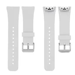 Силіконовий ремінець Primo Classic Shape для Samsung Gear Fit 2/Fit 2 Pro (SM-R360/R365) White - мініатюра 4