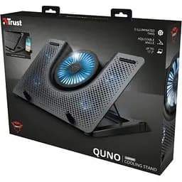 Підставка до ноутбука Trust GXT 1125 Quno (17.3) Blue LED Black (23581_TRUST) - мініатюра 5