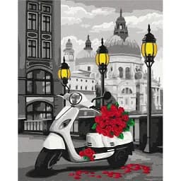 Картина по номерам Brushme Букет с доставкой 40x50 см