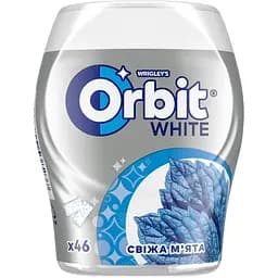 Жувальна гумка Orbit White Bottle Свіжа м'ята, 64 г (788246)