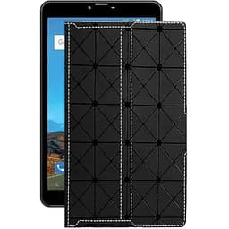 Чохол StatusCASE з екошкіри для планшету Bravis NB871 8 Чорний ромб