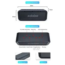 Портативна акустика Xdobo Wake 1983 2 x 20 W бездротова - мініатюра 10
