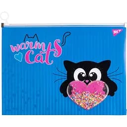 Папка Yes Meow, A4, на блискавці (491750)