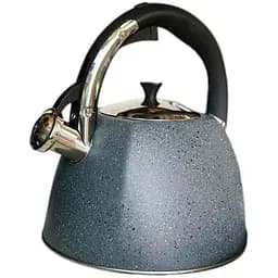 Чайник Edenberg EB-3541W зі свистком нержавіюча сталь з мармуровим покриттям 3 л сірий