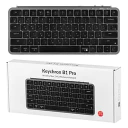 Клавіатура мембрана B1 Pro, USB/WL/BT, space gray Keychron teh0013854 - мініатюра 9