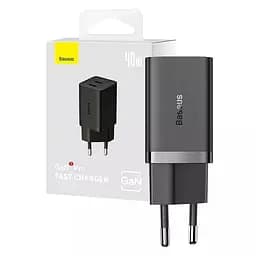 Зарядний пристрій Baseus GaN5 Pro 2*USB-C 40 W (CCGP180101) адаптер чорний - мініатюра 4
