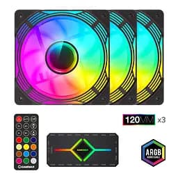 Вентилятор GameMax 120mm*3 KIT ARGB fan KF300 BK (KF300 BK)