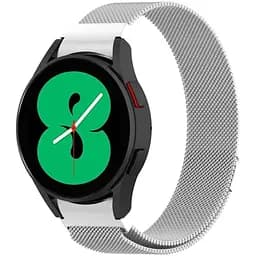 Міланський сітчастий ремінець Primolux для годинника Samsung Galaxy Watch 4 40 мм SM-R860/SM-R865 Silver