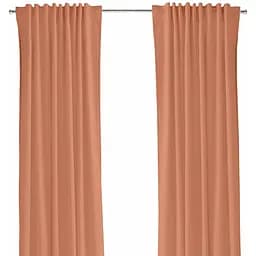 Шторы на кухню и комнату Cosas Amber 180х250 см 2 шт терракотовый (Curtains_26Amber_DUK_180x250)