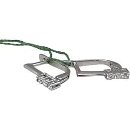 Золоті сережки ЮЗ "Багет" з діамантами. 2812/1