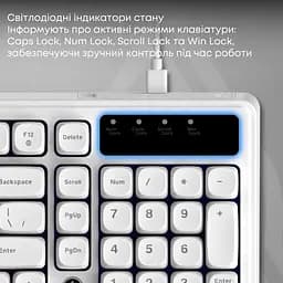 Клавіатура Ajazz AF98 White USB-C (AF98-W) - мініатюра 11