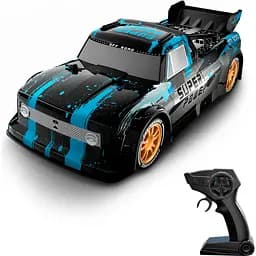 Машинка на радіокеруванні JJRC Q123 Off-Road Truck Drifting Car Black/Blue [102356] - мініатюра 2