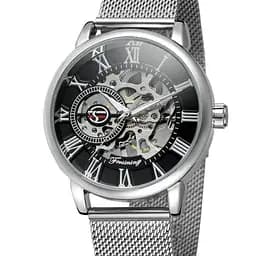 Чоловічий наручний годинник Forsining Aston Silver - мініатюра 2