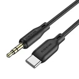 Аудіокабель BOROFONE BL18 Type-C silicone digital audio conversion cable Black