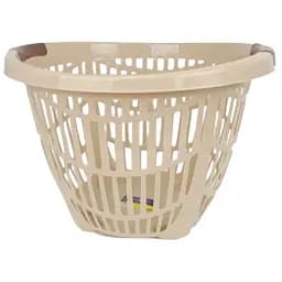Корзина Stars Plast круглая для чистой одежды 32 л бежевая (94132/беж)