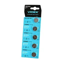 Батарейка Videx CR1616 литиевая 3V 5 шт.