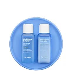 Набір міні-версій зволожуючих тонера і емульсії для обличчя Vital Hydra Solution Skincare Duo kit Dr.Jart+