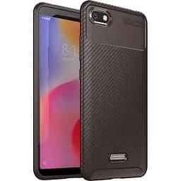 Чохол-накладка Toto TPU Carbon Fiber 1.5 mm Case Xiaomi Redmi 6A Coffee