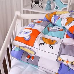 Ковдра MirSon антиалергенна зима Kids Time 20-0039 Zoo alphabet 140x205 см бавовна (2200009665738) - мініатюра 3