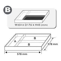 Набір інструменту у ложементі 1/2" 24 од. Toptul GCAT2402 - мініатюра 2