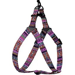 Шлея для собак BronzeDog Urban Етнічний фіолет L 58-71 см