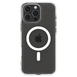 Чохол Spigen Crystal Hybrid with MagSafe White для iPhone 16 Pro (ACS08162) - мініатюра 2