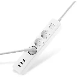 Мережевий фільтр подовжувач Xiaomi Power Strip 3 розетки 3 Usb 1.8 метра QMCXB33CH NRB4030GL XMCXB04Q