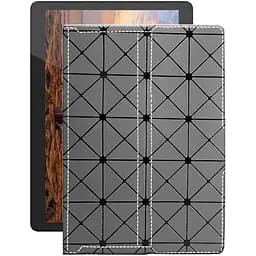 Чохол StatusCASE з екошкіри для планшету Bravis NB961 9.6 Сірий ромб